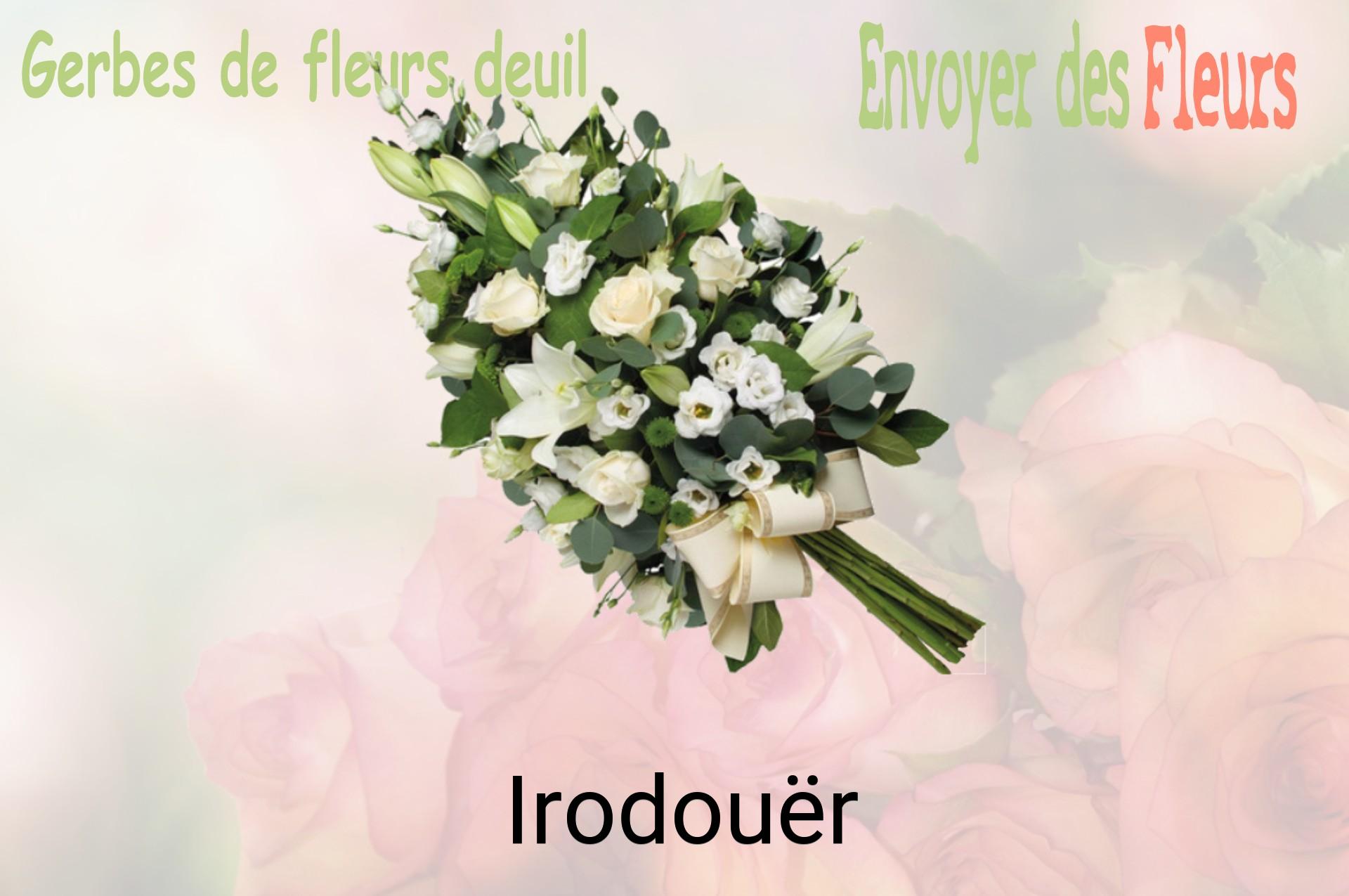 Gerbe de fleurs de deuil livrée à Irodouër